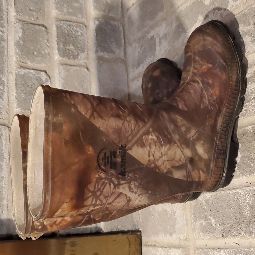 Kamik Kids Brown Camo Rain & Snow Boots